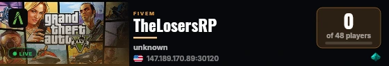 TheLosersRP live status badge