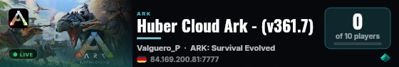 Huber Cloud Ark - (v361.7) live status badge