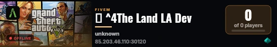 🌴 ^4The Land LA Dev live status badge