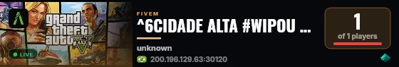 ^6CIDADE ALTA #WIPOU HOJE 25-08🌈 live status badge