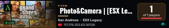 Photo&Camera | [ESX Legacy] live status badge