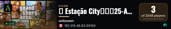🚂 Estação City▬↭🡺25-AGO🡸↭▬🌈 live status badge