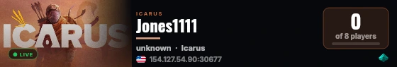 Jones1111 live status badge