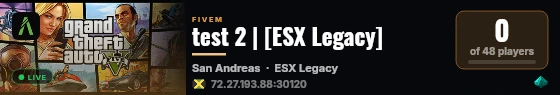 test 2 | [ESX Legacy] live status badge