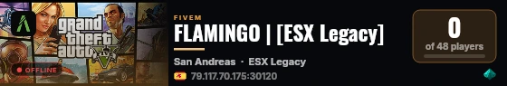FLAMINGO | [ESX Legacy] live status badge