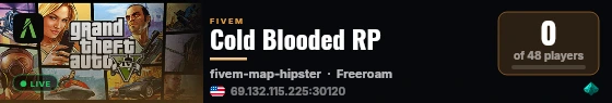 Cold Blooded RP live status badge