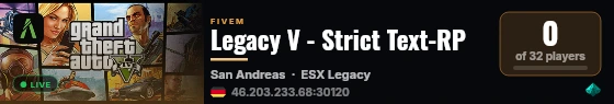 Legacy V - Strict Text-RP live status badge