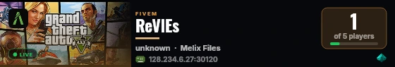 ReVlEs live status badge