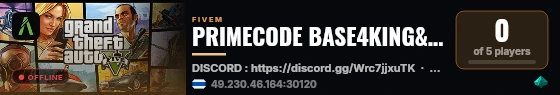 PRIMECODE BASE4KING&SCHOOL live status badge