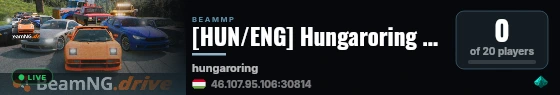 [HUN/ENG] Hungaroring Racetrack live status badge