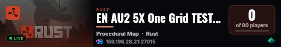 EN AU2 5X One Grid TEST | 4 MAX live status badge