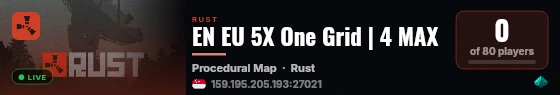 EN EU 5X One Grid | 4 MAX live status badge