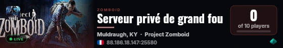 Serveur privé de grand fou live status badge
