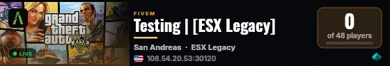 Testing | [ESX Legacy] live status badge