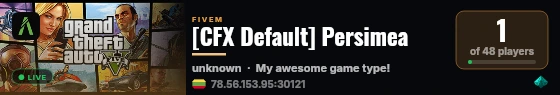 [CFX Default] Persimea live status badge