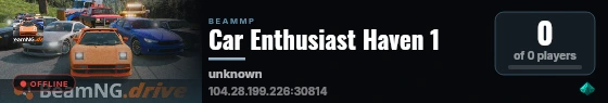 Car Enthusiast Haven 1 live status badge