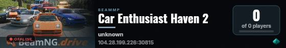 Car Enthusiast Haven 2  live status badge