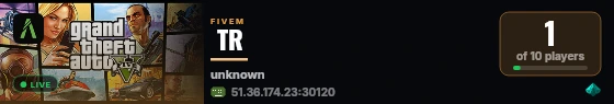  TR  live status badge