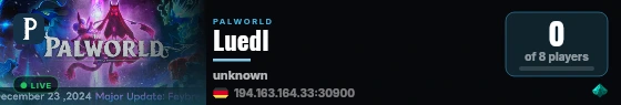 Luedl live status badge