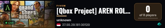 [Qbox Project] AREN ROLEPLAY live status badge
