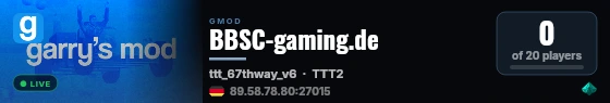 BBSC-gaming.de live status badge