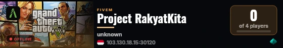 Project RakyatKita live status badge