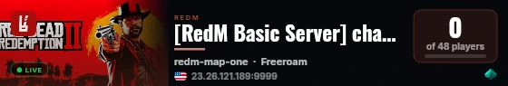 [RedM Basic Server] change-me live status badge