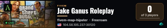 Jake Ganus Roleplay live status badge