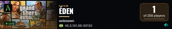 ÉDEN live status badge
