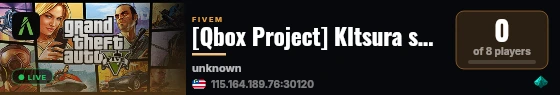[Qbox Project] KItsura server live status badge
