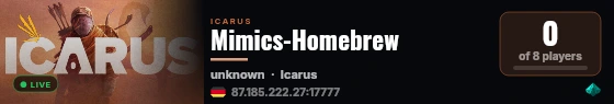 Mimics-Homebrew live status badge