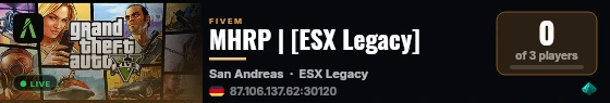 MHRP | [ESX Legacy] live status badge