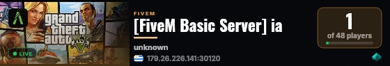 [FiveM Basic Server] ia live status badge
