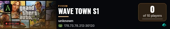 WAVE TOWN S1 live status badge