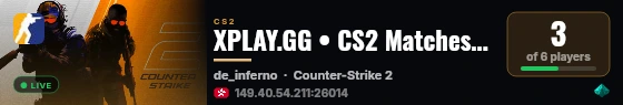 XPLAY.GG • CS2 Matches #684 live status badge