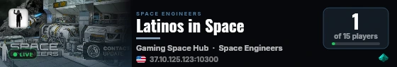 Latinos in Space live status badge