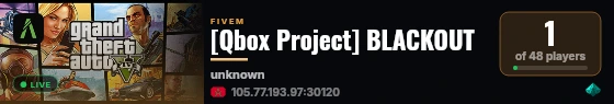 [Qbox Project] BLACKOUT live status badge