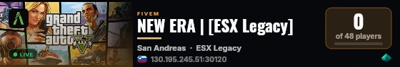 [QBCore Framework] NEW ERA live status badge
