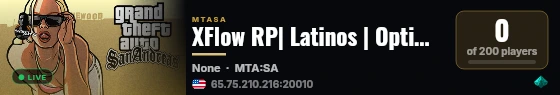 XFlow RP| Latinos | Optimizado | 24 - 7 | Semi Rol live status badge