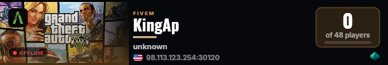KingAp live status badge
