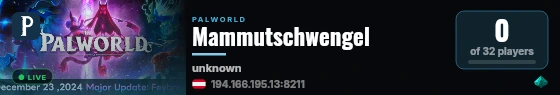 Mammutschwengel live status badge