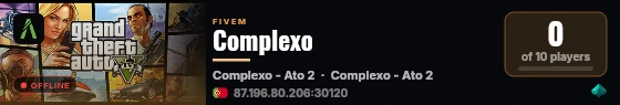 Complexo live status badge