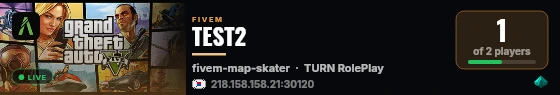 TEST2 live status badge