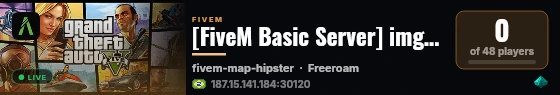 [FiveM Basic Server] imgd-test live status badge