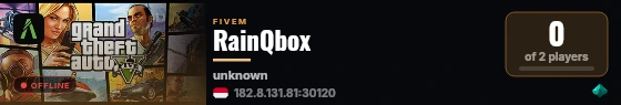 RainQbox live status badge