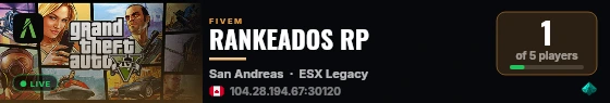 RANKEADOS RP live status badge