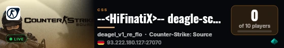 --<HiFinatiX>-- deagle-scout (ger) live status badge