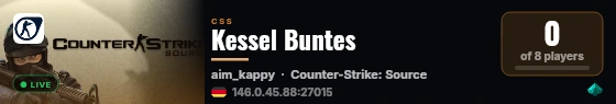 Kessel Buntes live status badge
