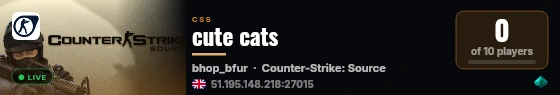 cute cats live status badge