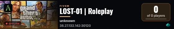 LOST-01 | Roleplay live status badge